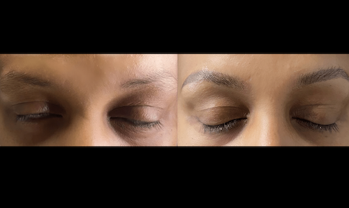 powdered brows before after mississauga oakville